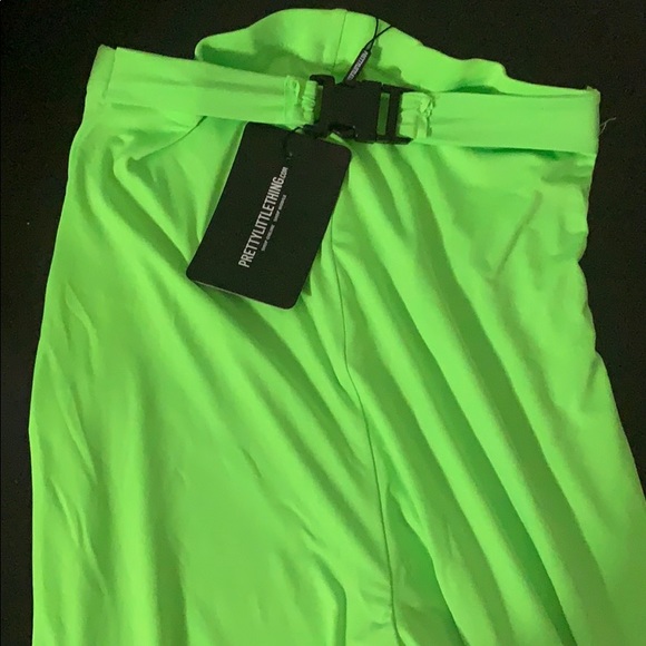 Neon Green Biker Shorts - Picture 1 of 2